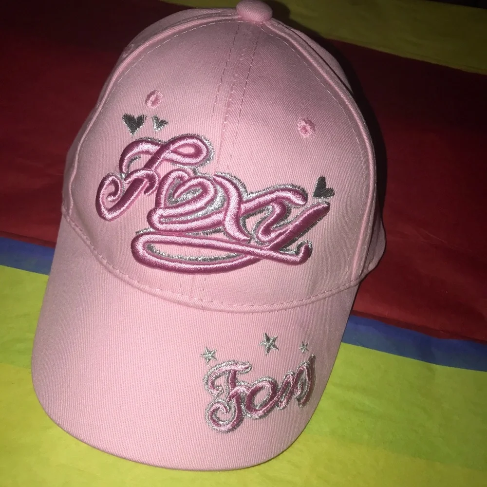 Retro Foxy Juniors PInk Hat Cap Deadstock Streetwear Outdoors Summer NWOT NEW